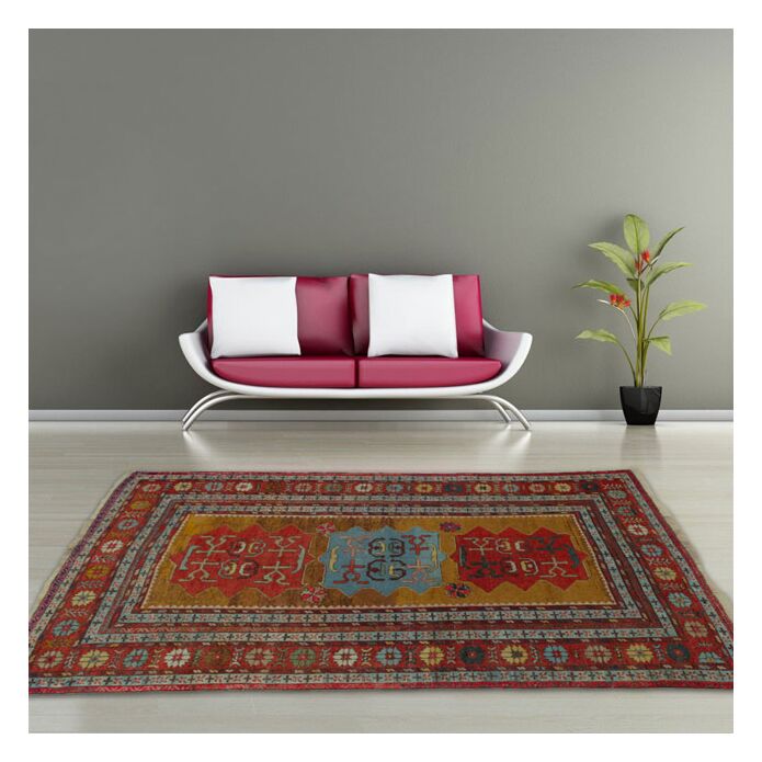 Antique Kazak Rug 205 x 121cm