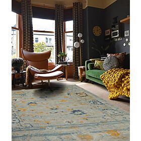 Antique Finished Ushak Carpet 305 x 240cm
