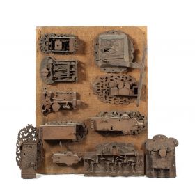 A collection of eleven late 17th/early 18th century German steel locks