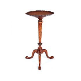 A George II style carved walnut tripod table