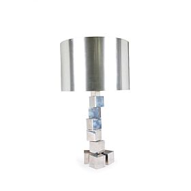 French Adjustable Stacking Cube Table Lamp, circa 1970