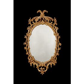 A George III carved gilt wood mirror