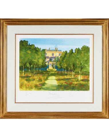 King Charles III, A lithograph of The South Front, Highgrove House, Gloucestershire, 2011
