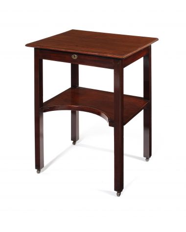 A George II mahogany side or writing table attributed to William Wilson