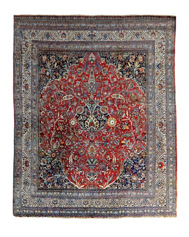 A Doruksh Carpet, Khorassan, circa 1900. Sold for £6,440