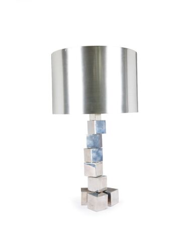 French Adjustable Stacking Cube Table Lamp, circa 1970