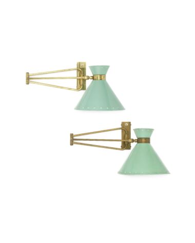 Pair of Wall Lamps, circa 1955 by Rene Matthieu