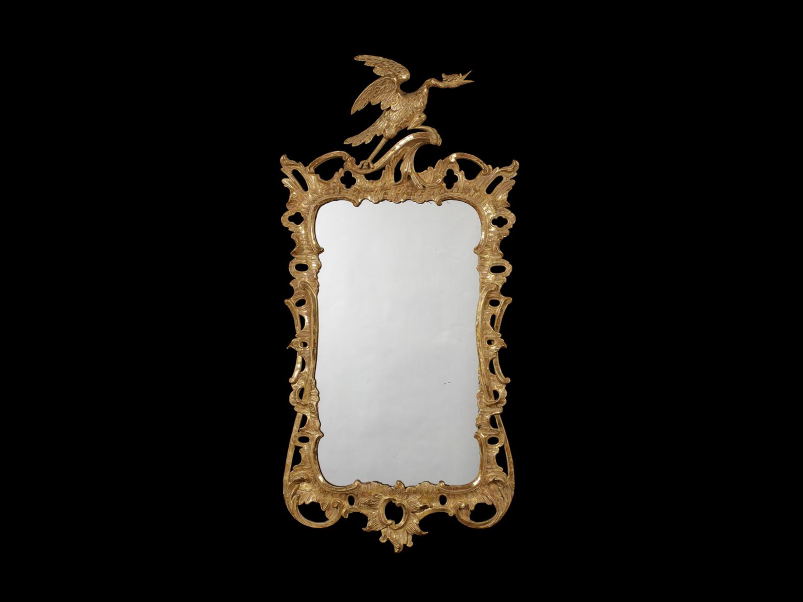 Early George III style giltwood mirror