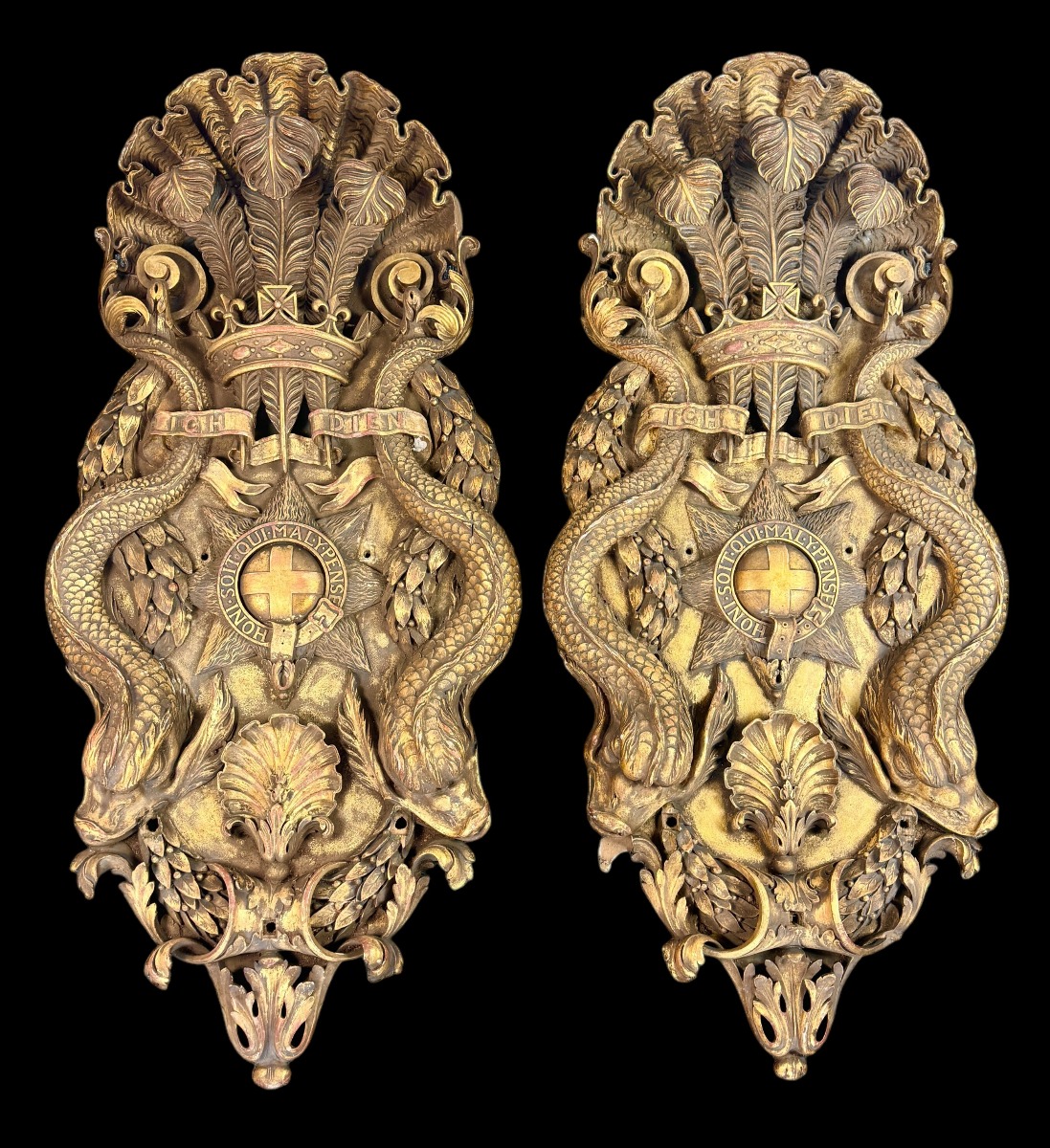 19thc. giltwood carvings 
