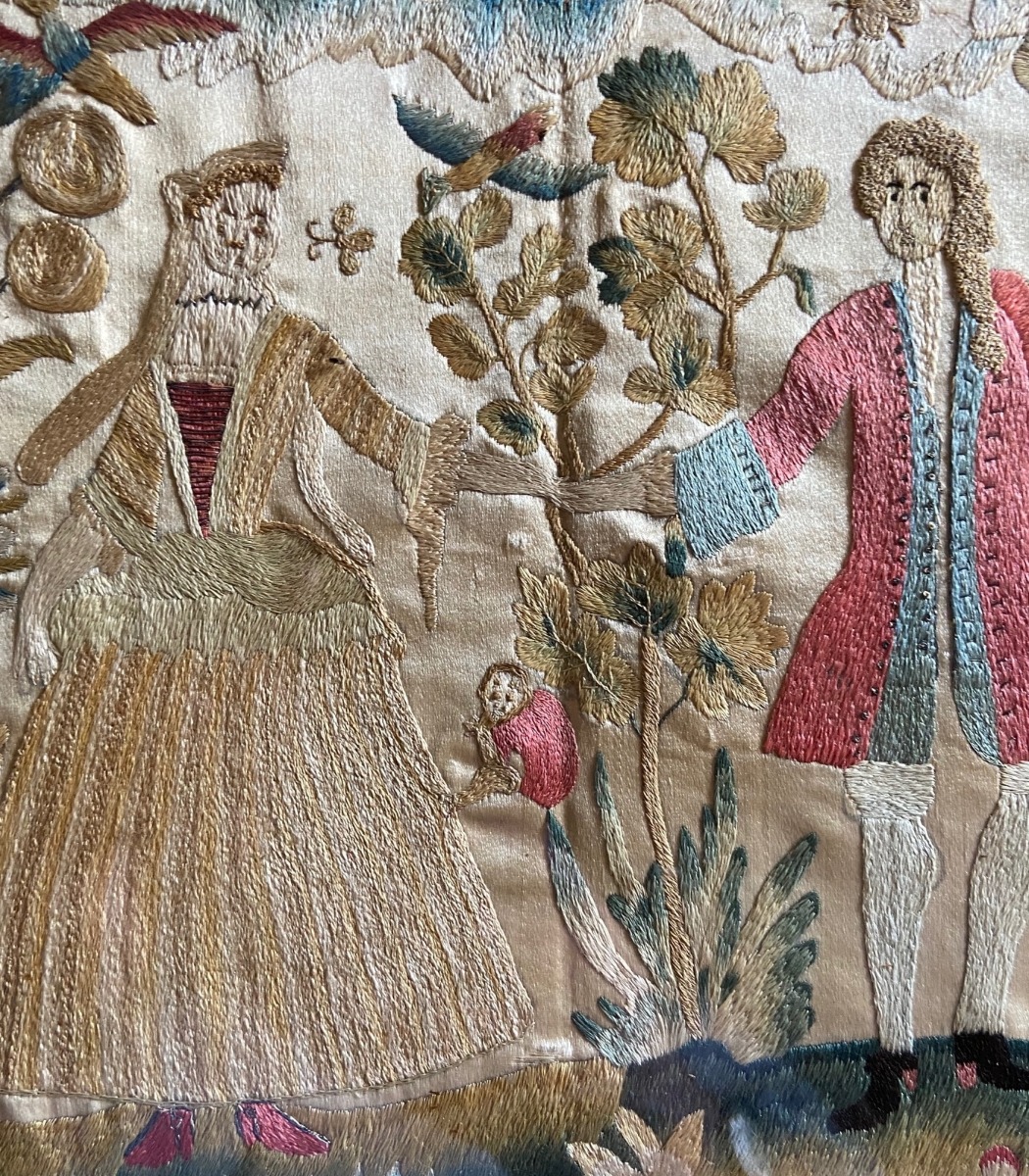 An early 18th century English embroidered picture 