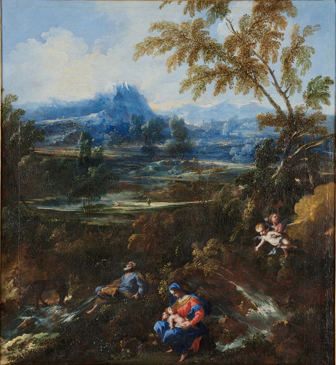 Attributed to Antonio Francesco Peruzzini (b. circa 1668), The Rest on the Flight into Egypt 